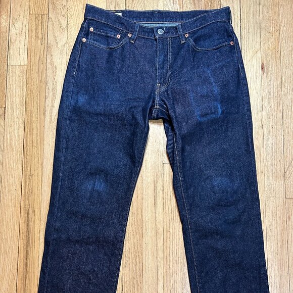 Levi's 514 Straight Fit Dark Wash Men's Jeans - Picture 1 of 6